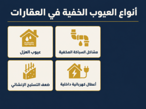 العيوب الخفية في العقارات - أنواعها وكيف تكتشفها وكيف تحمي نفسك 2 ChatGPT Image Sep 14 2026 06 34 39 PM